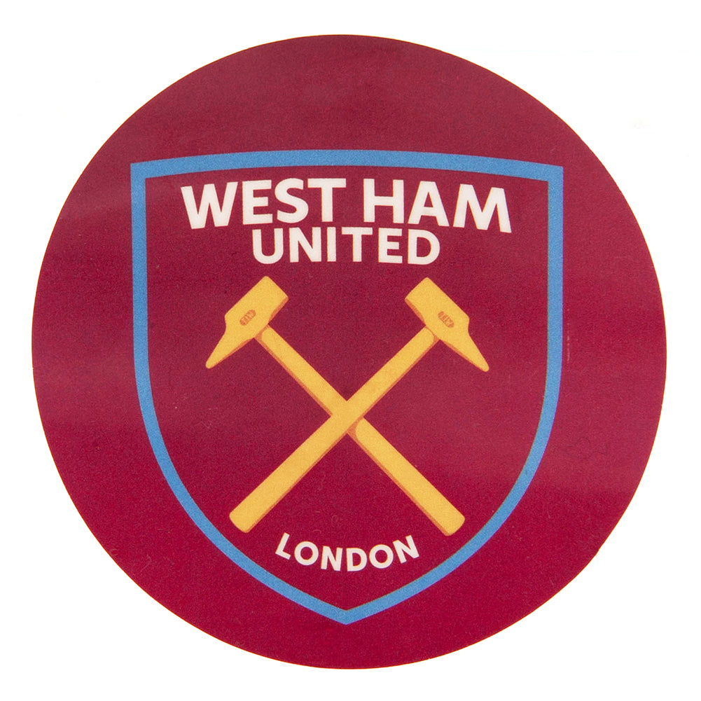 View West Ham United FC Single Car Sticker CR information