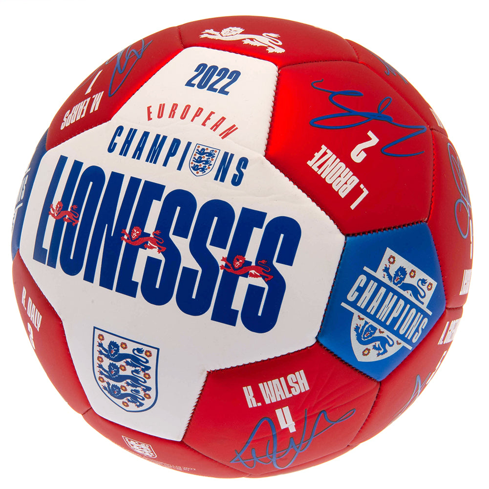 View England Lionesses European Champions Signature Football information