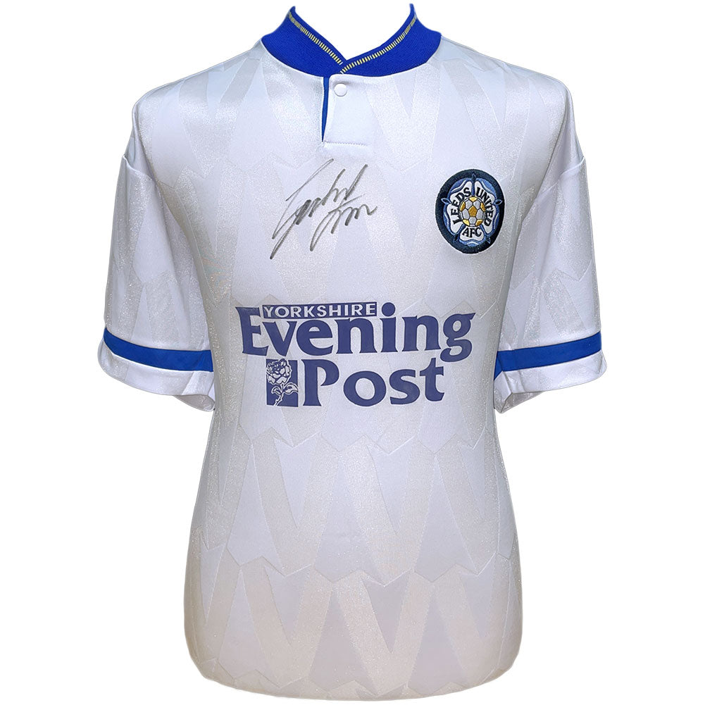 View Leeds United FC 1992 Strachan Signed Shirt information