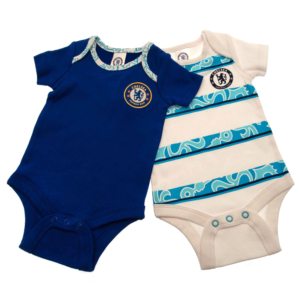 View Chelsea FC 2 Pack Bodysuit 1218 Mths LT information