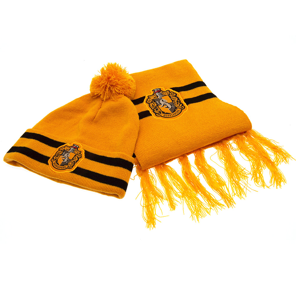 View Harry Potter Junior Beanie Scarf Hufflepuff information