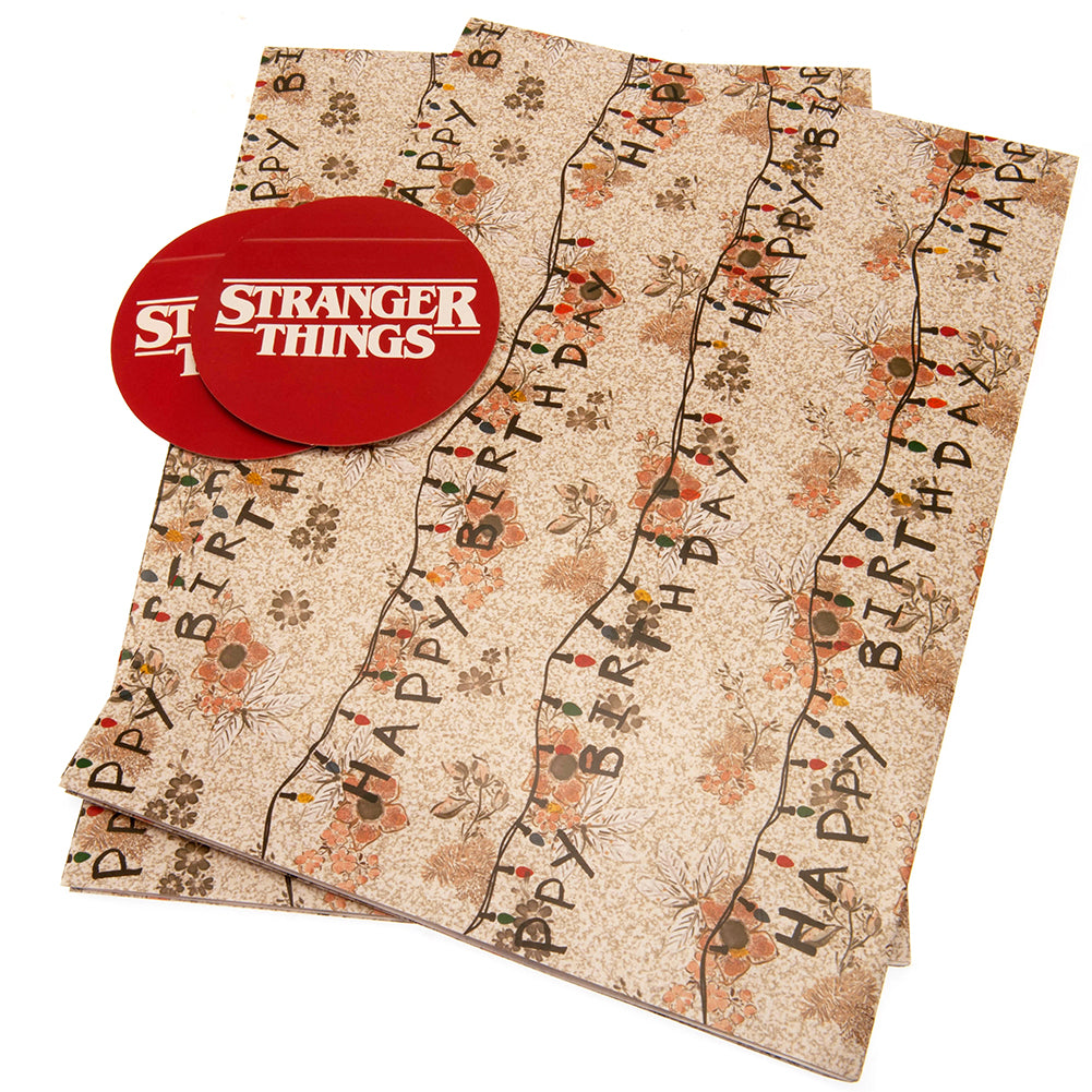 View Stranger Things Gift Wrap information