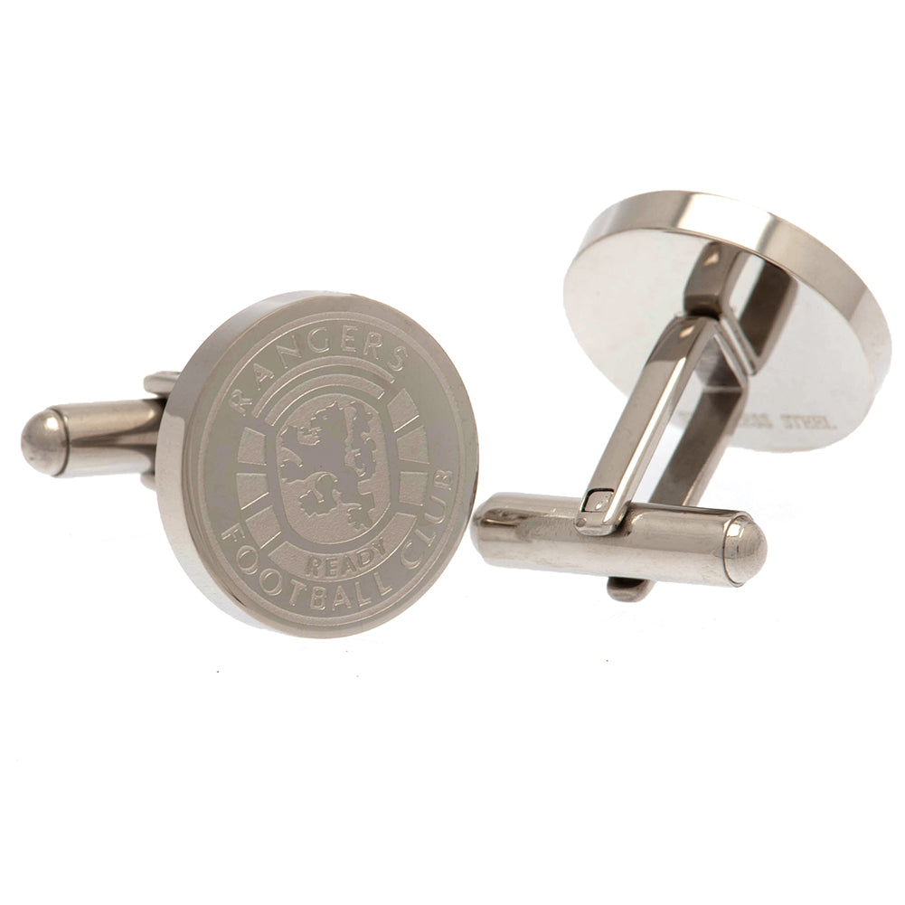 View Rangers FC Stainless Steel Formed Cufflinks RC information
