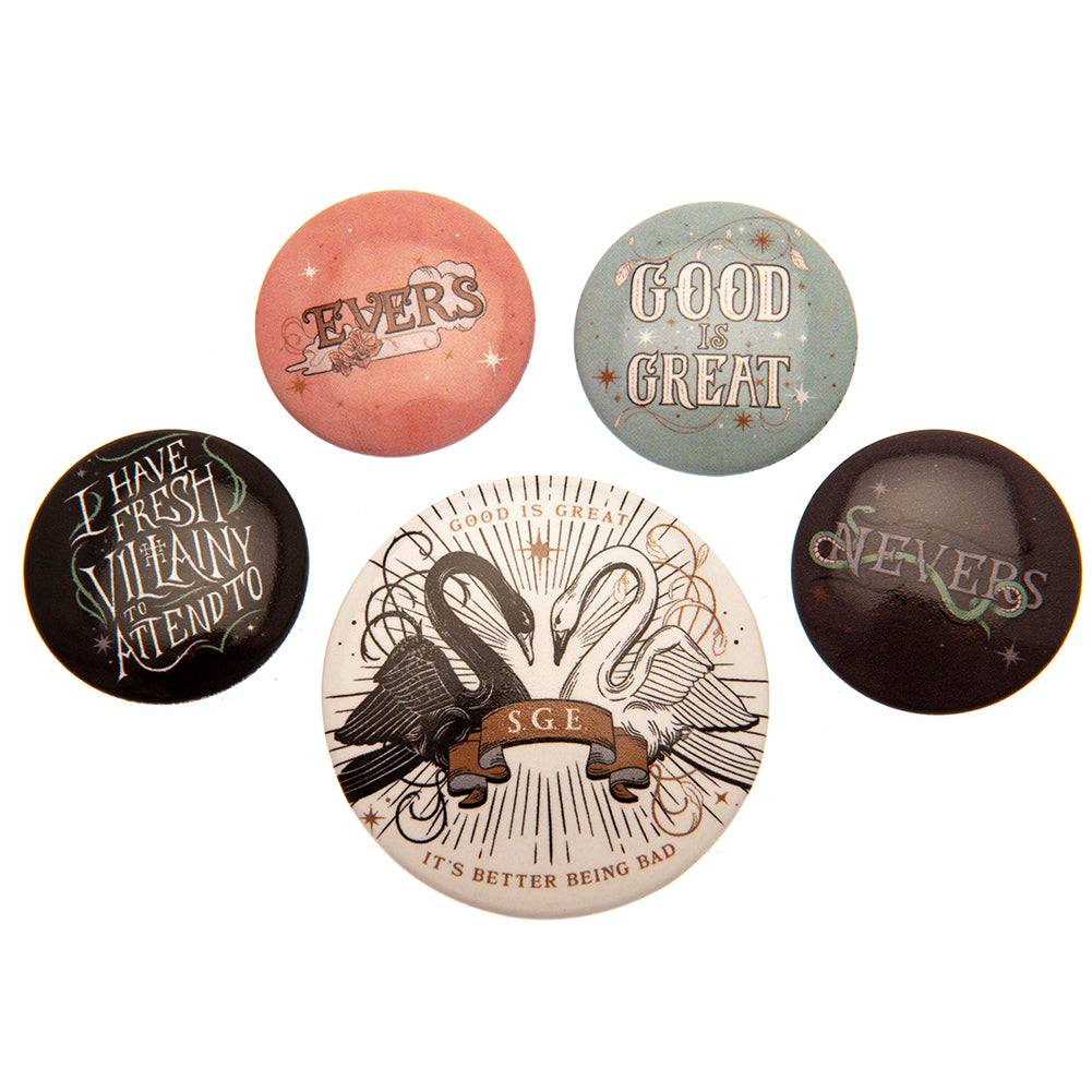 View The School For Good Evil Button Badge Set information