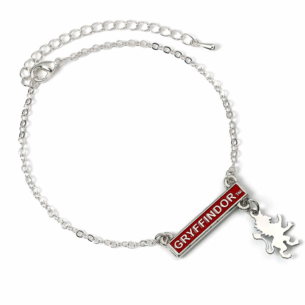 View Harry Potter Silver Plated Bar Bracelet Gryffindor information