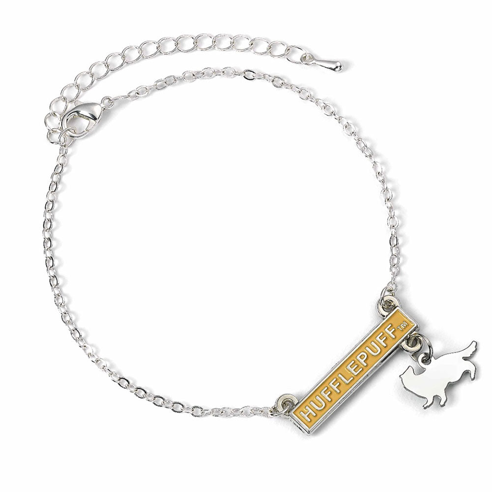 View Harry Potter Silver Plated Bar Bracelet Hufflepuff information