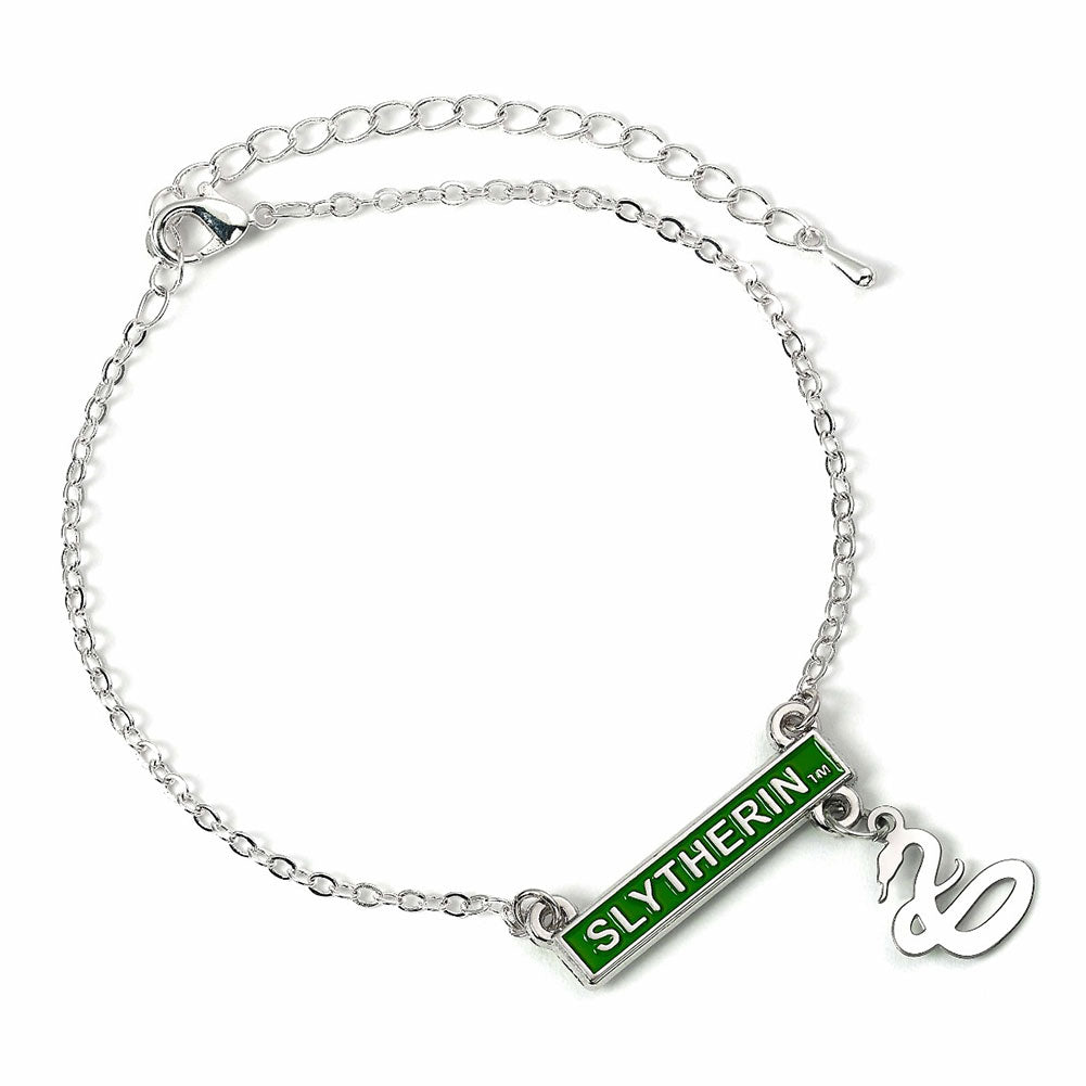 View Harry Potter Silver Plated Bar Bracelet Slytherin information