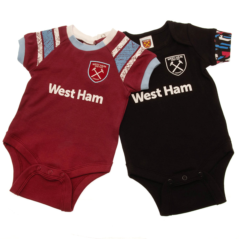 View West Ham United FC 2 Pack Bodysuit 03 Mths ST information