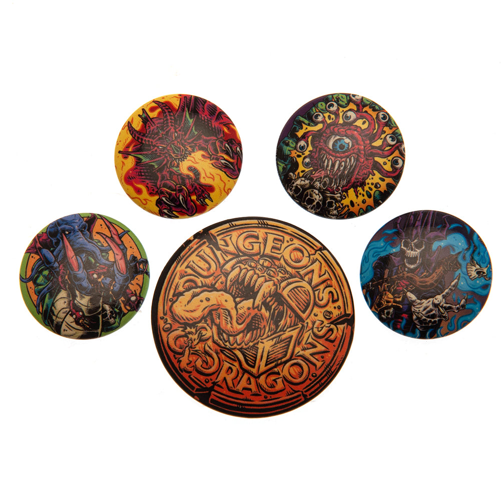 View Dungeons Dragons Button Badge Set information