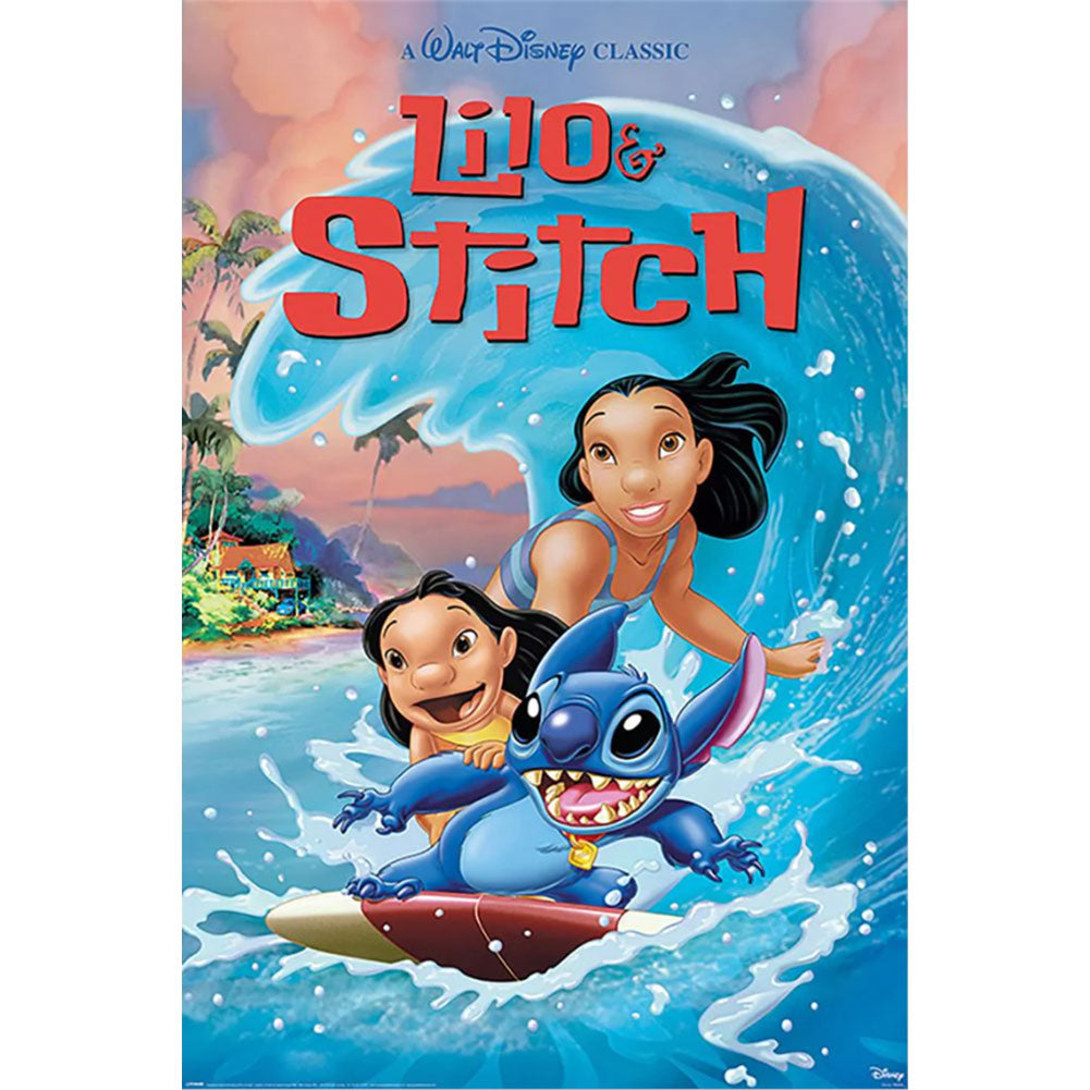 View Lilo Stitch Poster Wave Surf 178 information