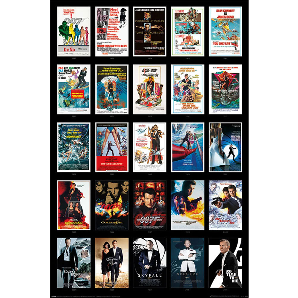 View James Bond Poster 25 Films 290 information