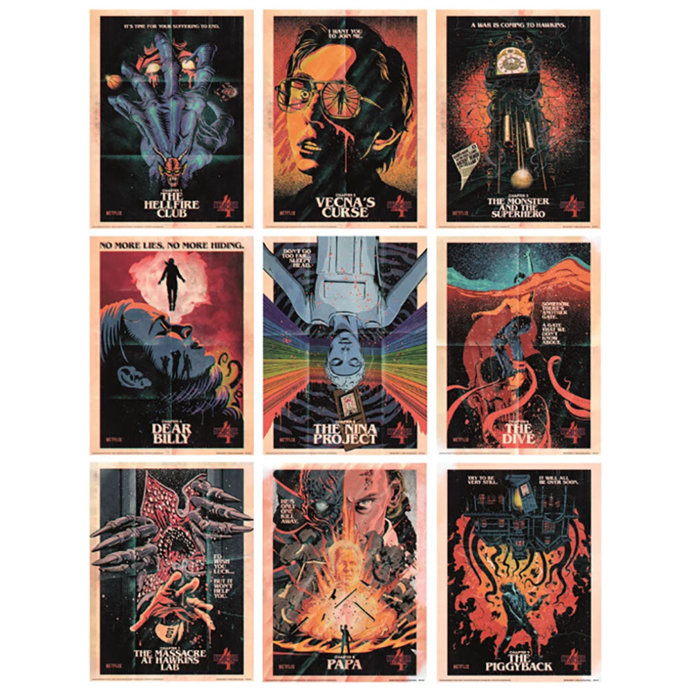 View Stranger Things 4 Set of 9 Collector Prints information