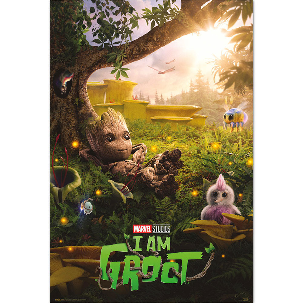 View I Am Groot Poster Chill Time 23 information