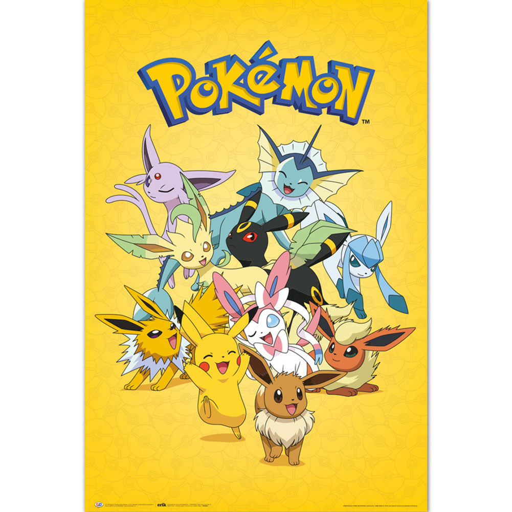 View Pokemon Poster Eevee Eveloution 26 information