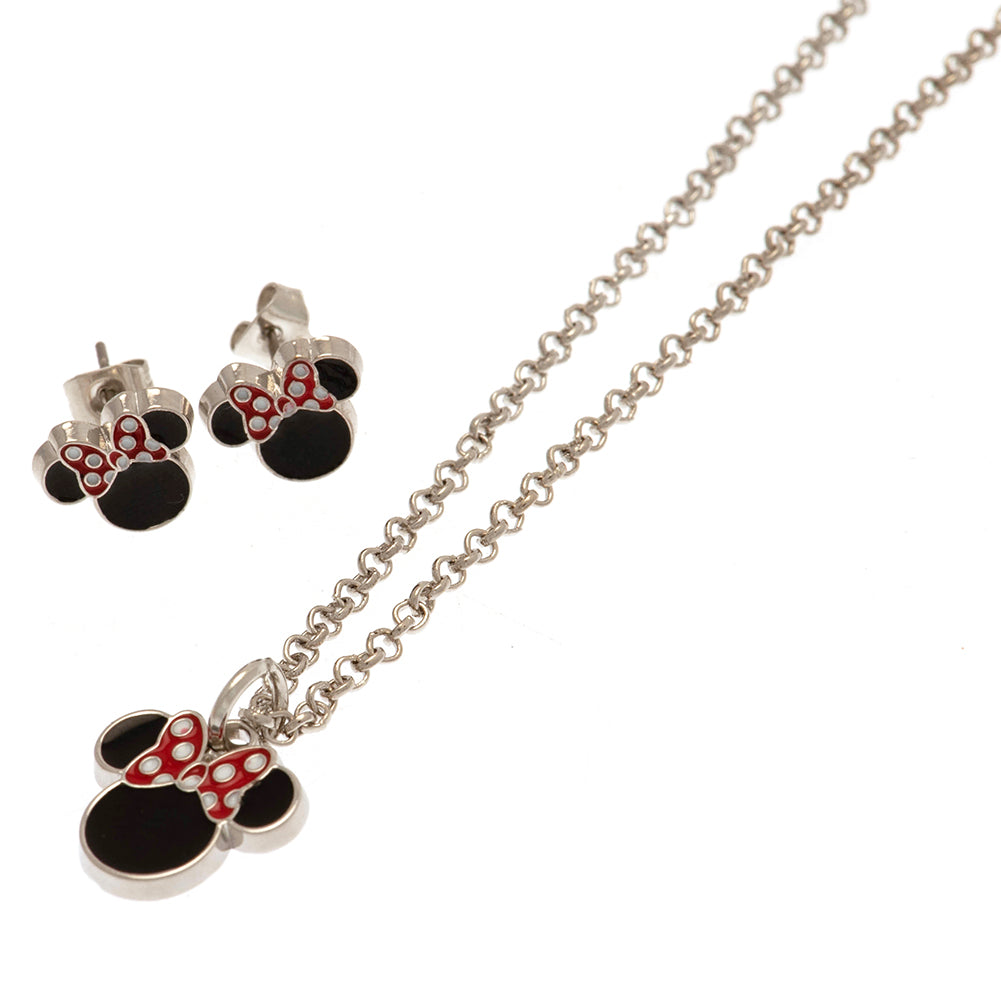 View Minnie Mouse Fashion Jewellery Necklace Earring Set information