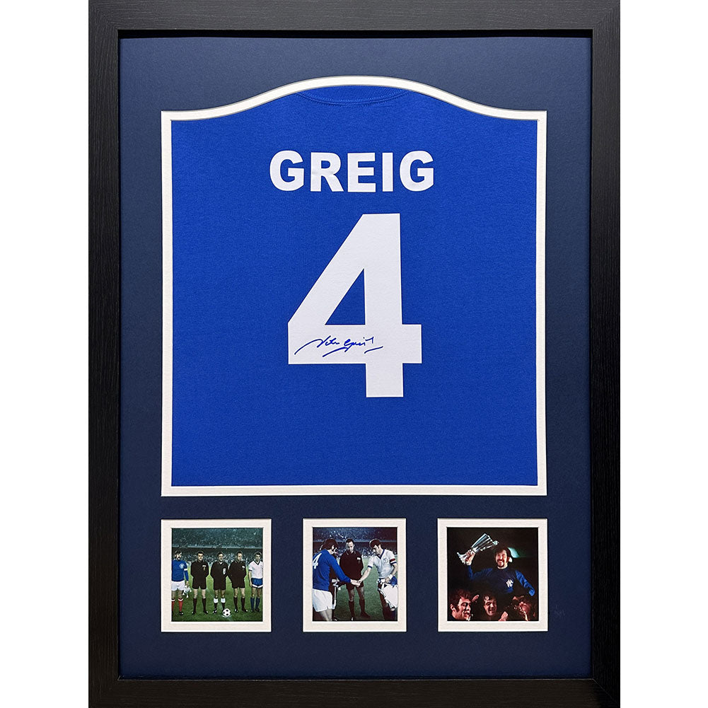 View Rangers FC 1972 Greig Signed Shirt Framed information
