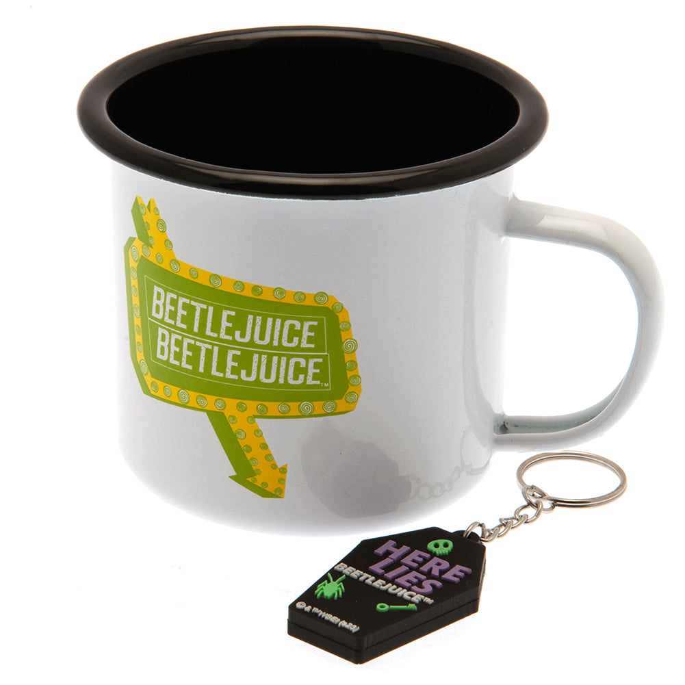 View Beetlejuice Enamel Mug Keyring Set information