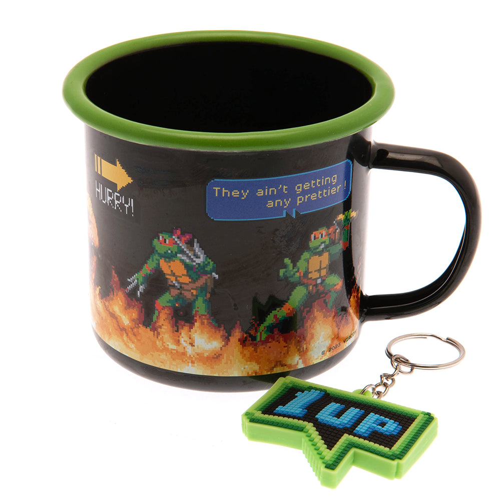 View Teenage Mutant Ninja Turtle Enamel Mug Keyring Set information