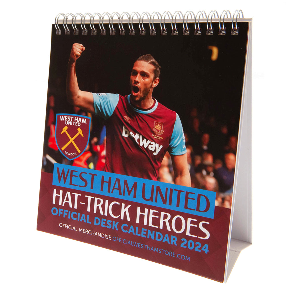 View West Ham United FC Desktop Calendar 2024 information