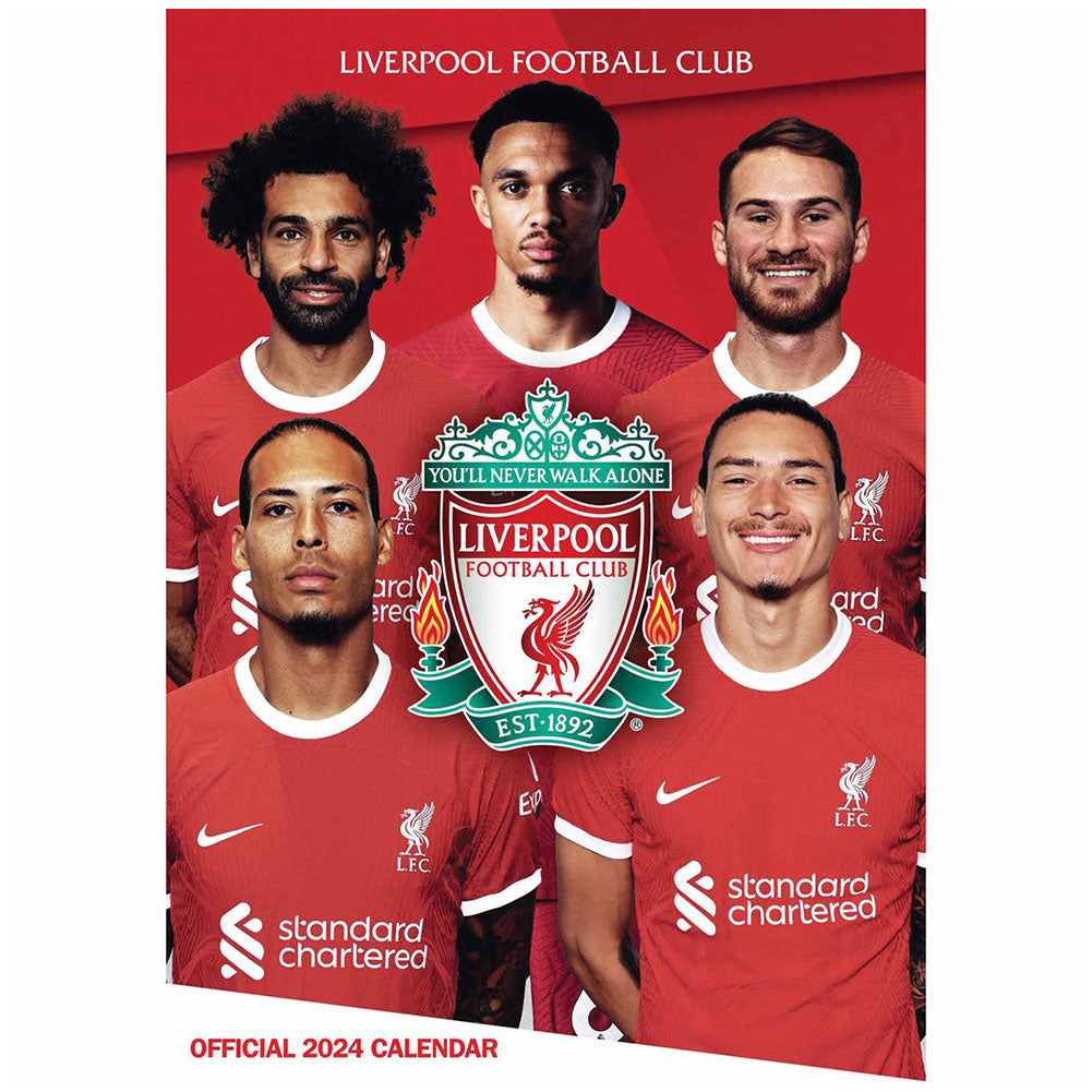 View Liverpool FC A3 Calendar 2024 information