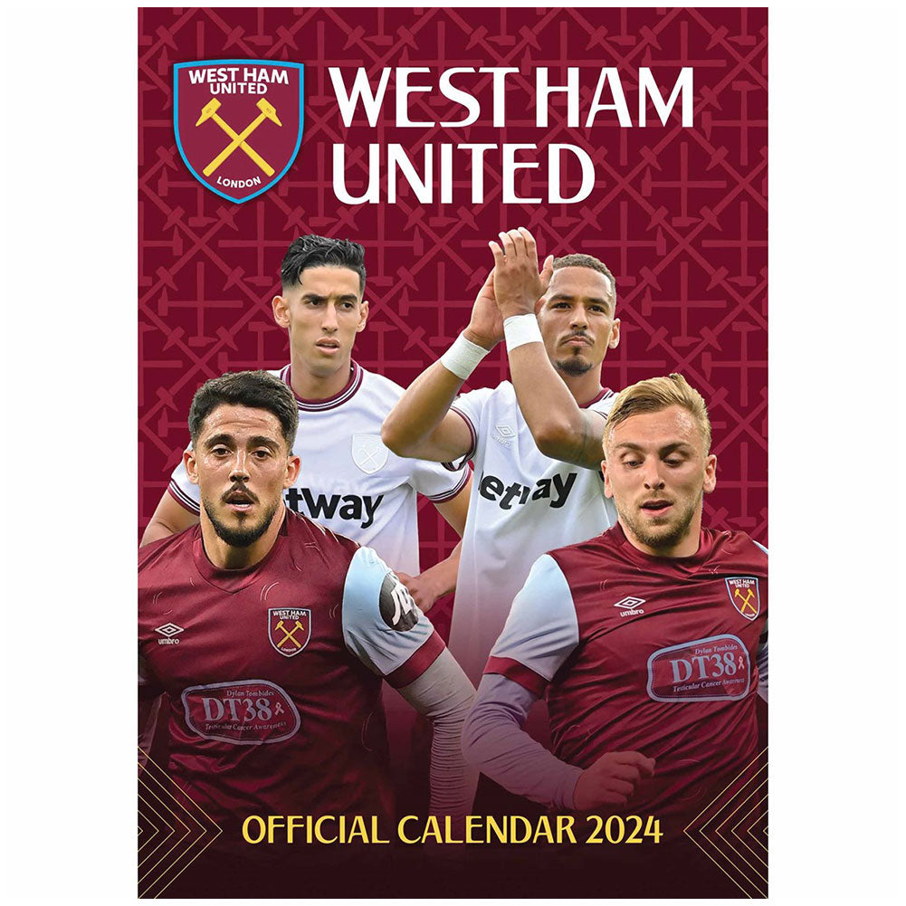 View West Ham United FC A3 Calendar 2024 information