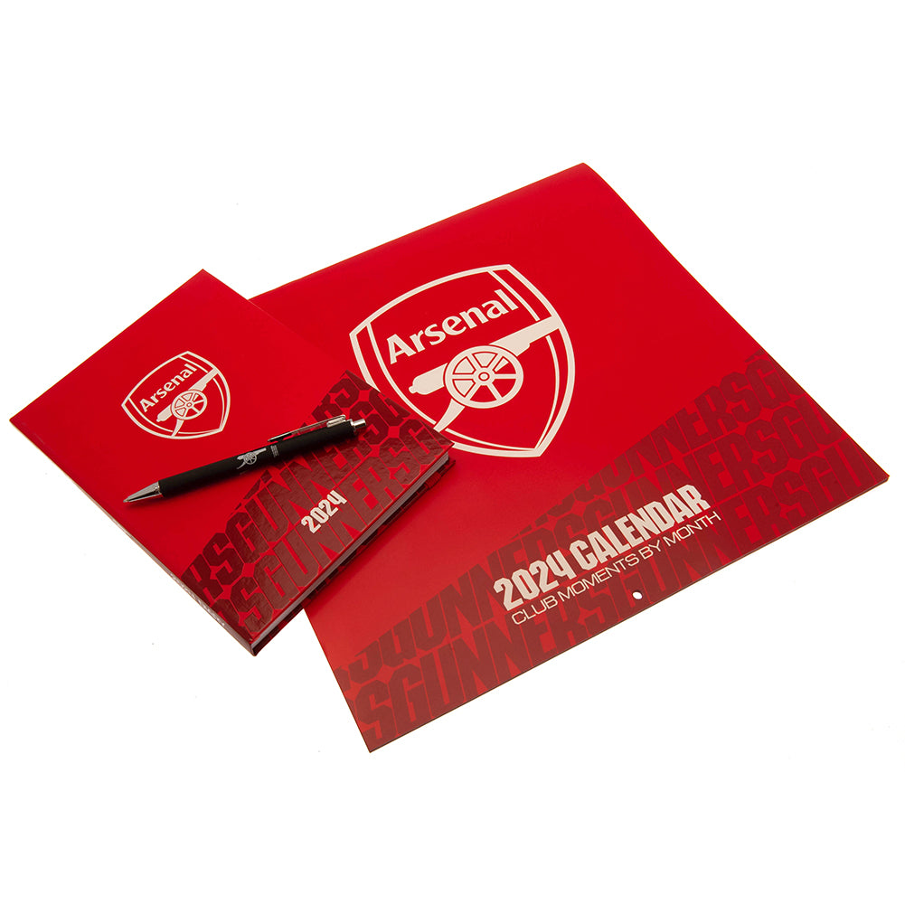 View Arsenal FC Calendar Diary Musical Gift Box 2024 information