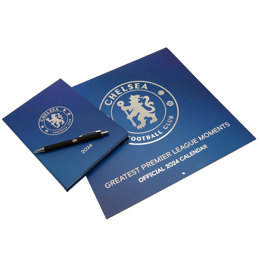 View Chelsea FC Calendar Diary Musical Gift Box 2024 information