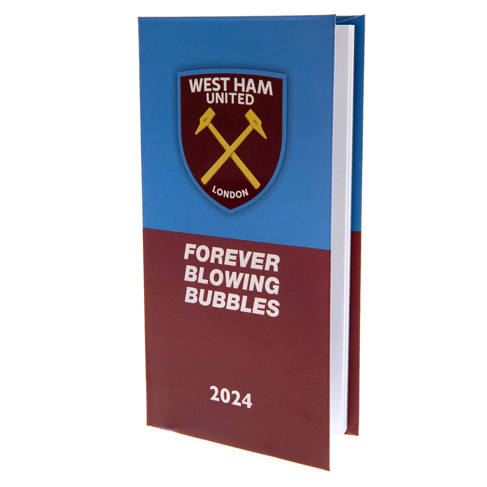 View West Ham United FC Slim Diary 2024 information