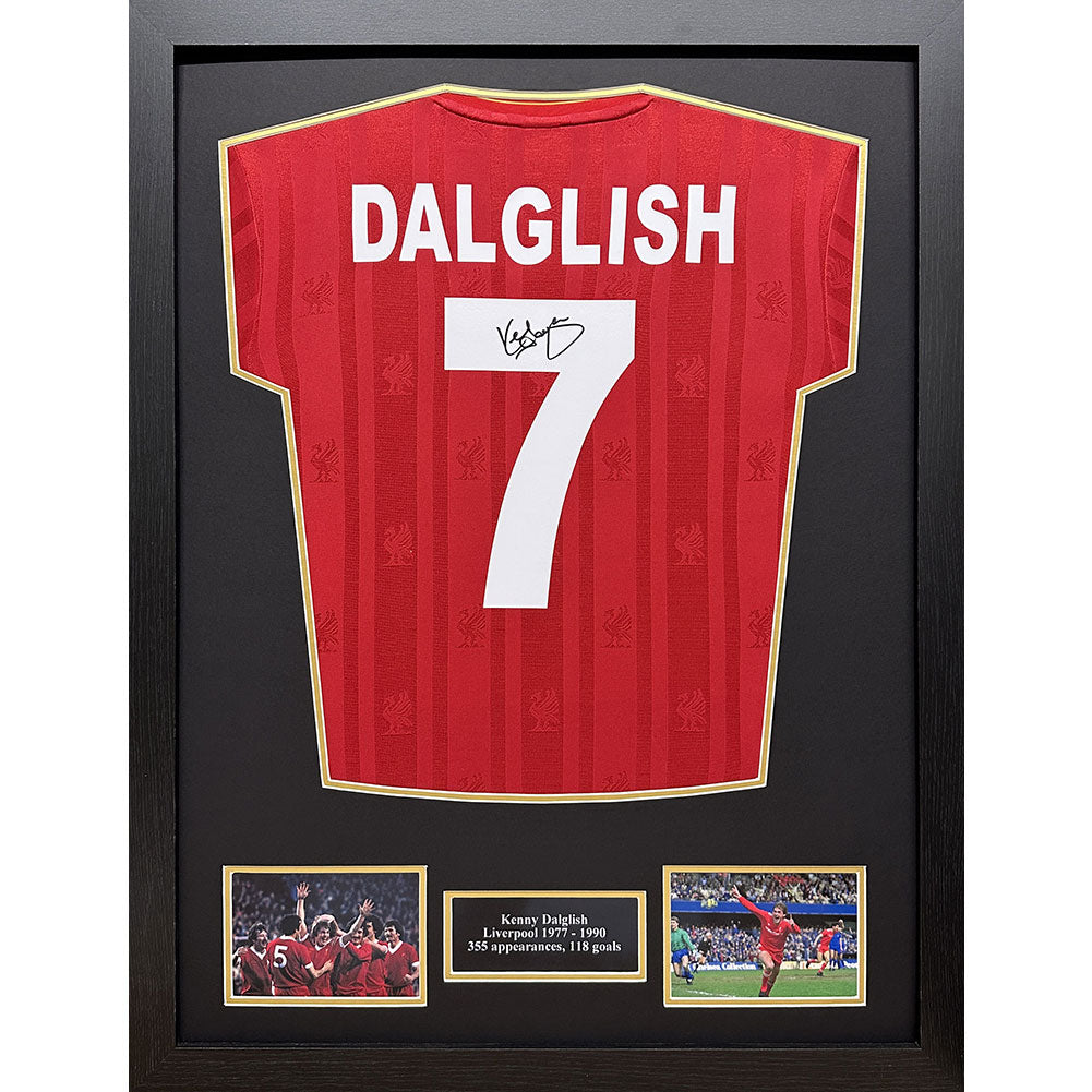 View Liverpool FC 1986 Dalglish Signed Shirt Framed information