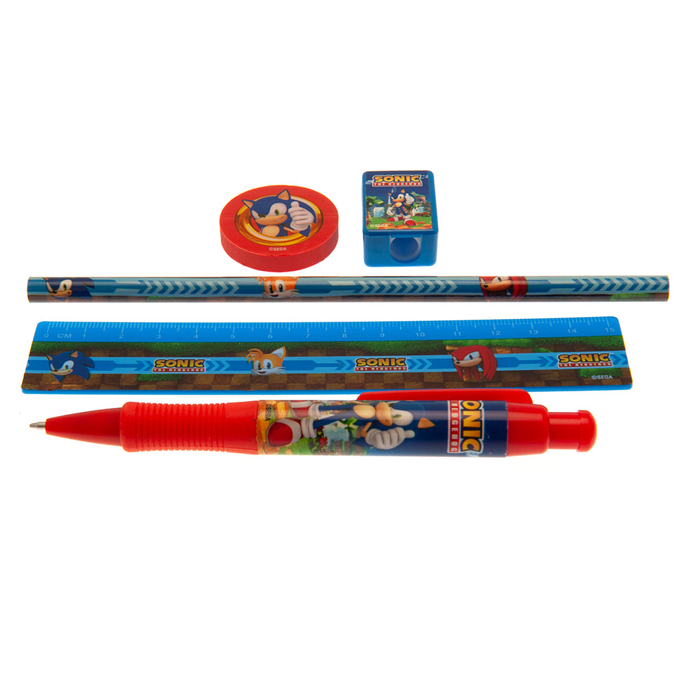 View Sonic The Hedgehog 5pc Stationery Set information