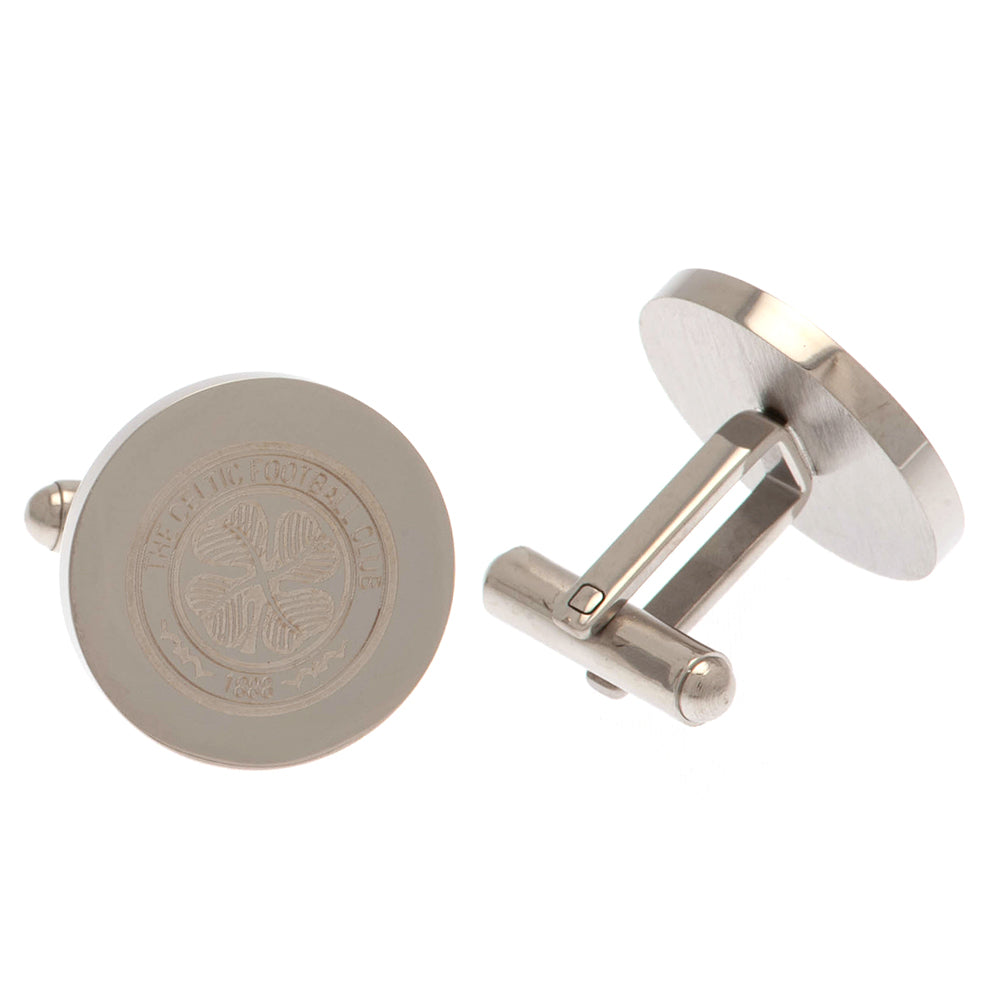 View Celtic FC Stainless Steel Round Cufflinks information