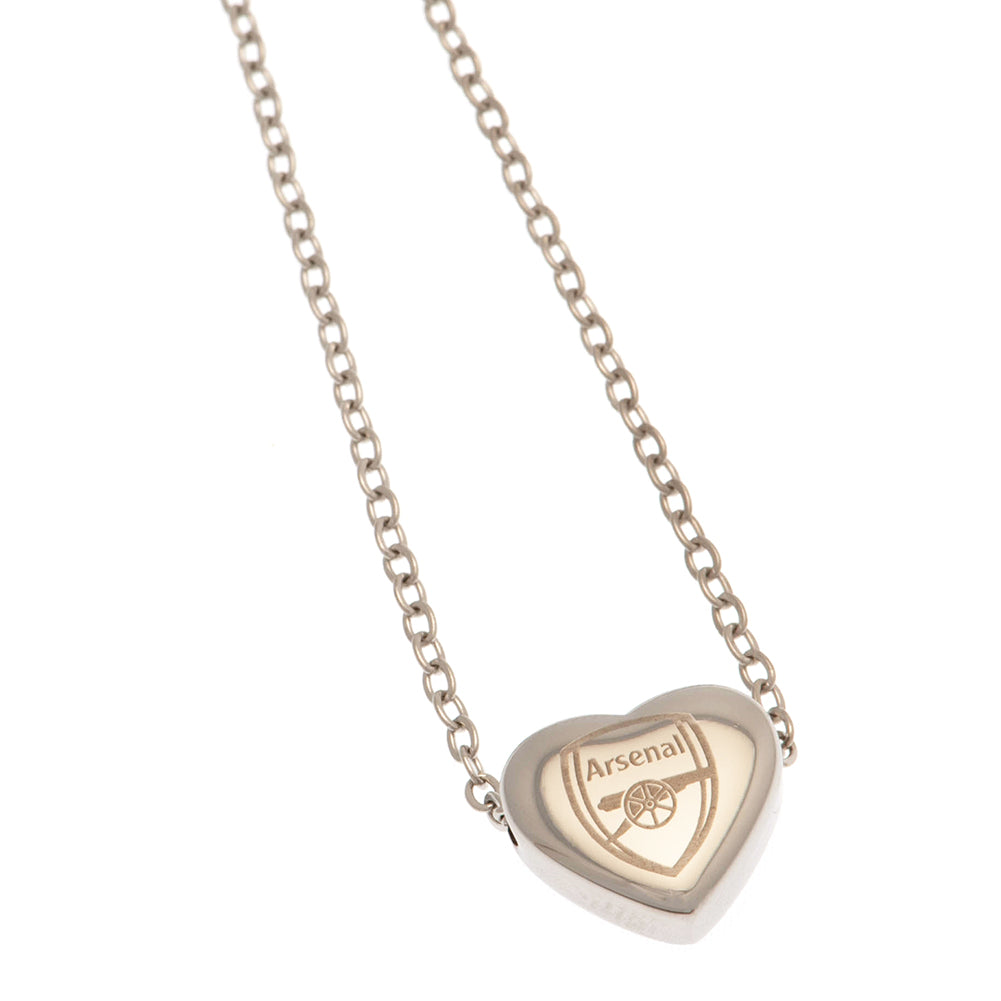 View Arsenal FC Stainless Steel Heart Necklace information