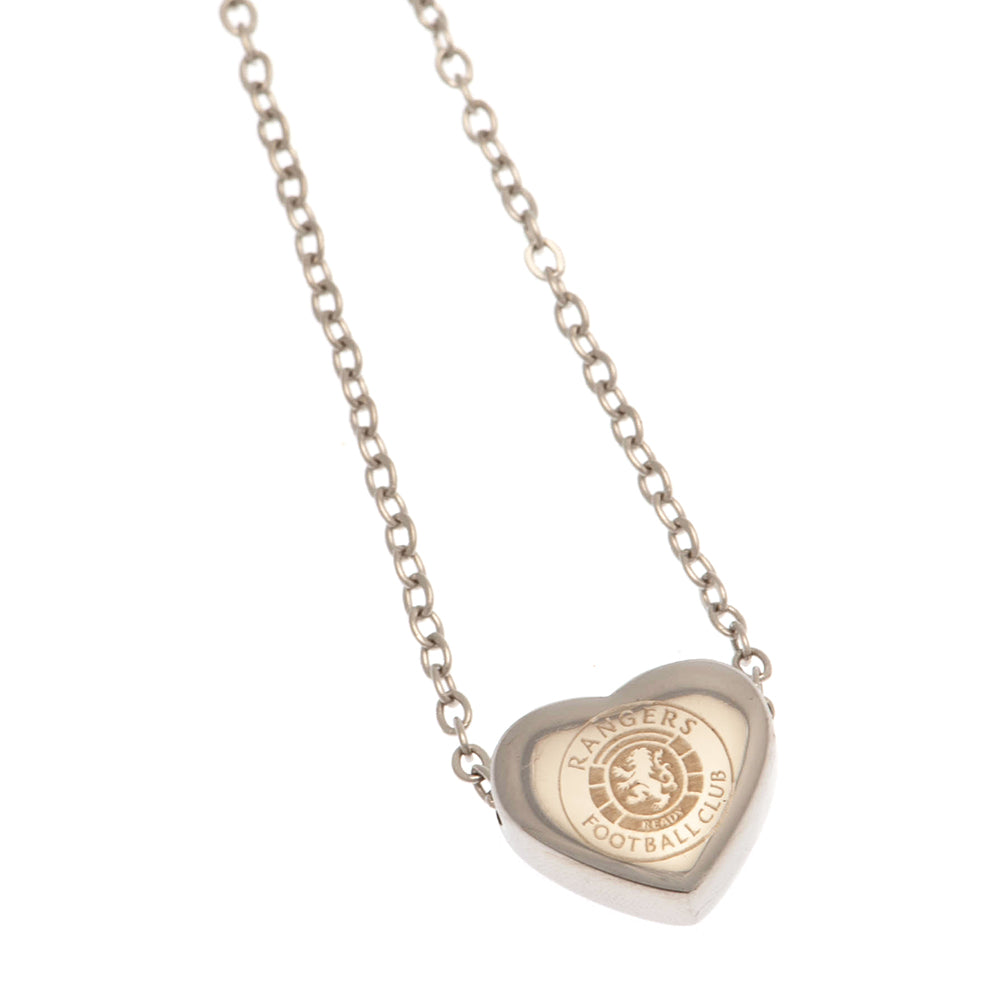 View Rangers FC Stainless Steel Heart Necklace information