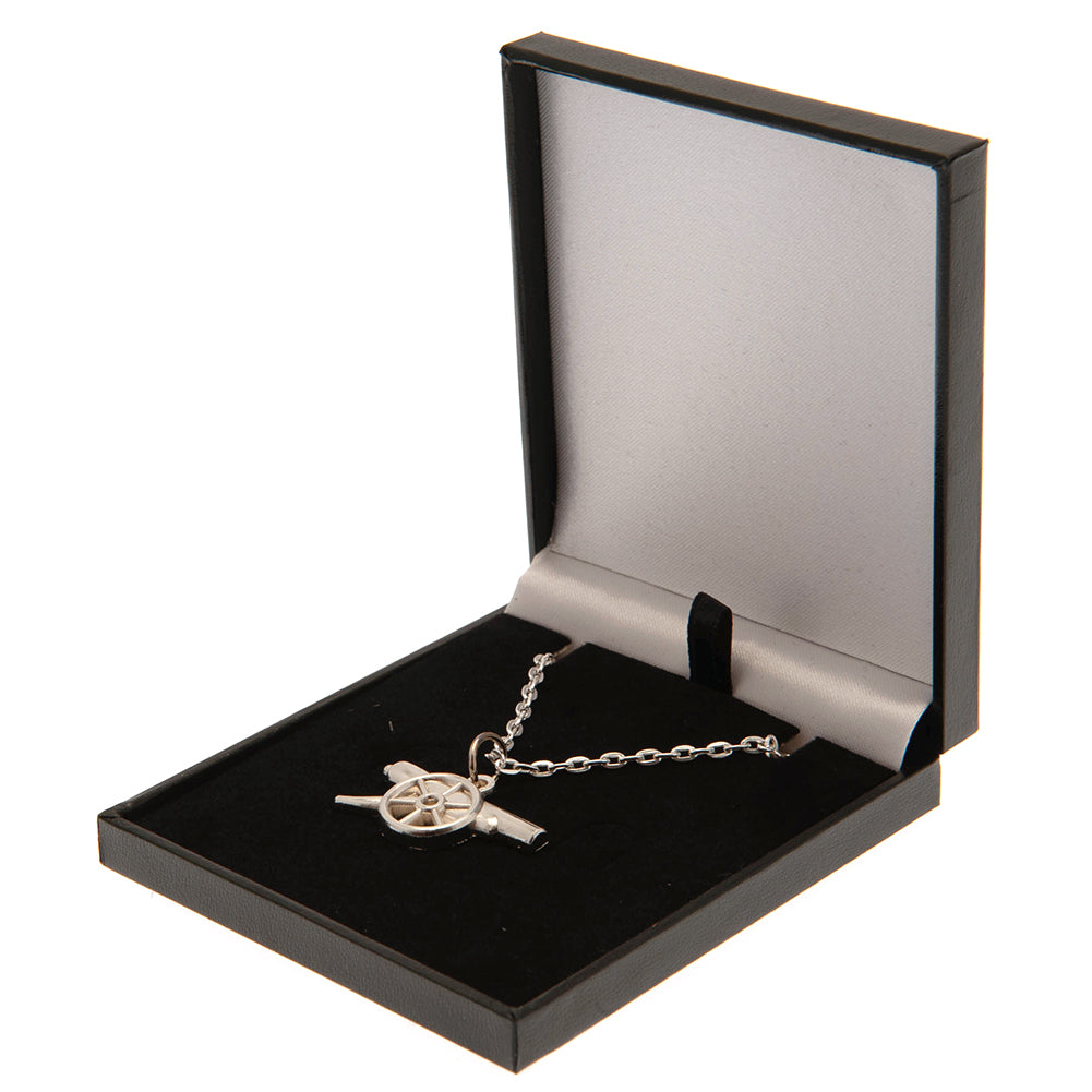 View Arsenal FC Silver Plated Boxed Pendant GN information