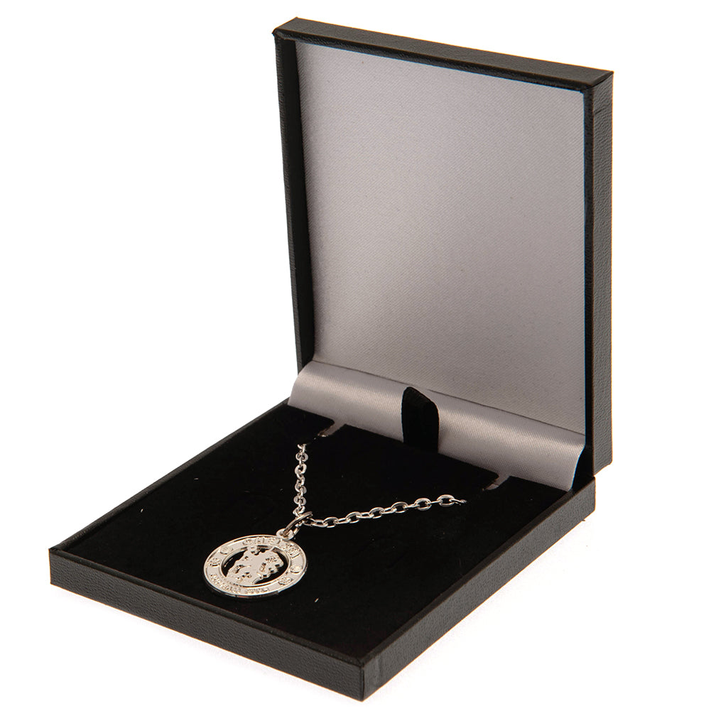 View Chelsea FC Silver Plated Boxed Pendant CR information