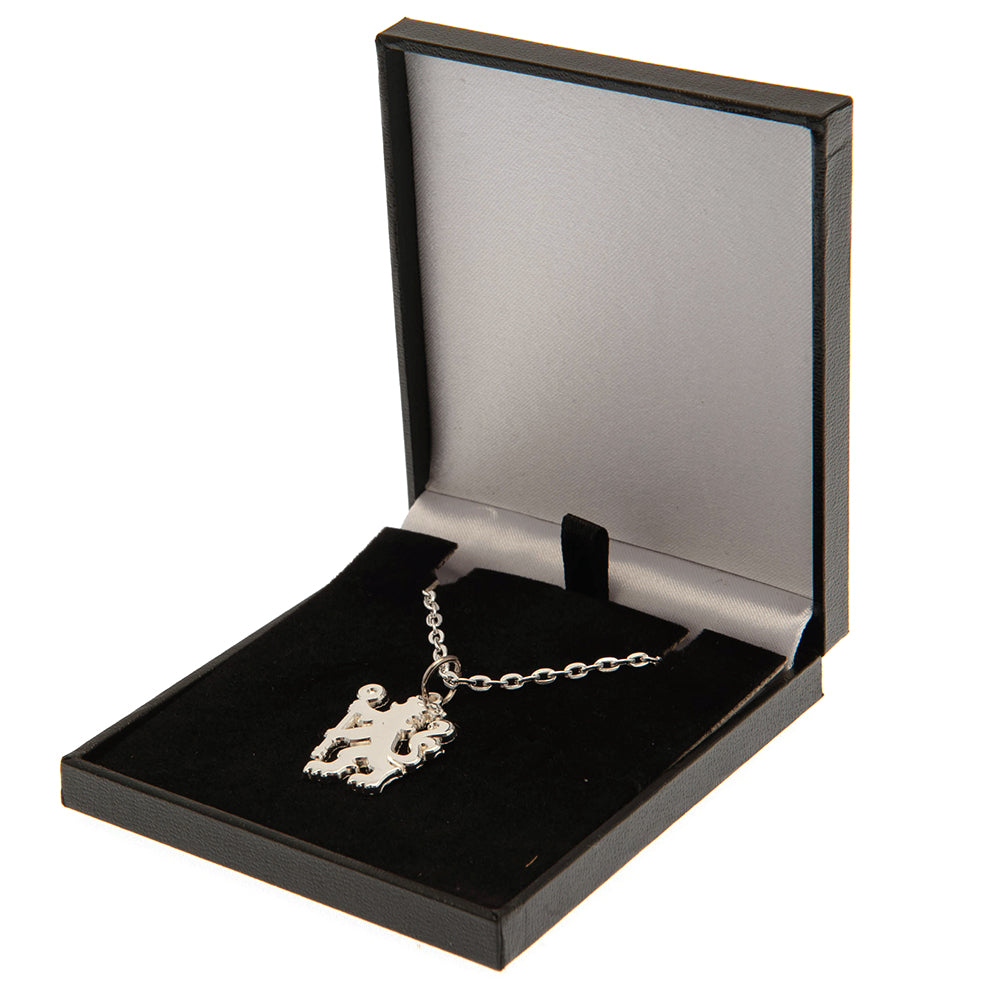 View Chelsea FC Silver Plated Boxed Pendant LN information