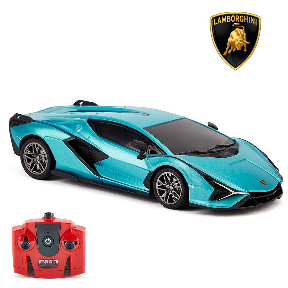 View Lamborghini Sian Radio Controlled Car 124 Scale Blue information