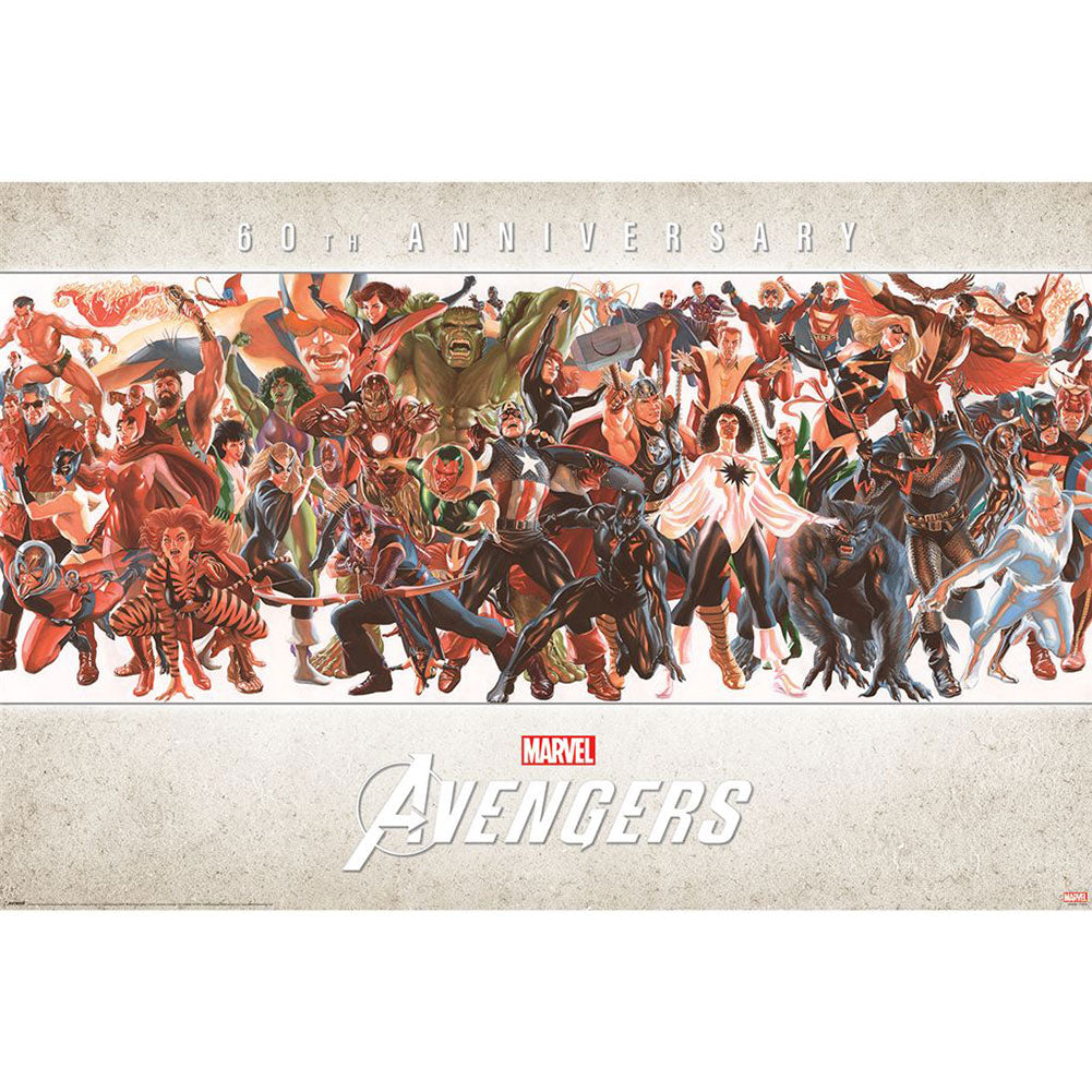 View Avengers Poster 60th Anniversary 259 information