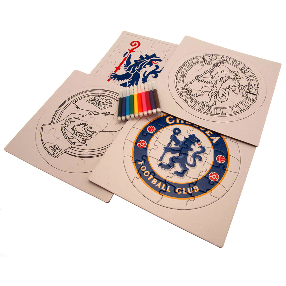 View Chelsea FC ColourIn Crest Puzzle information