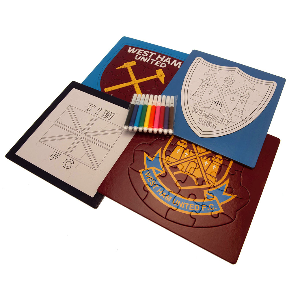 View West Ham United FC ColourIn Crest Puzzle information