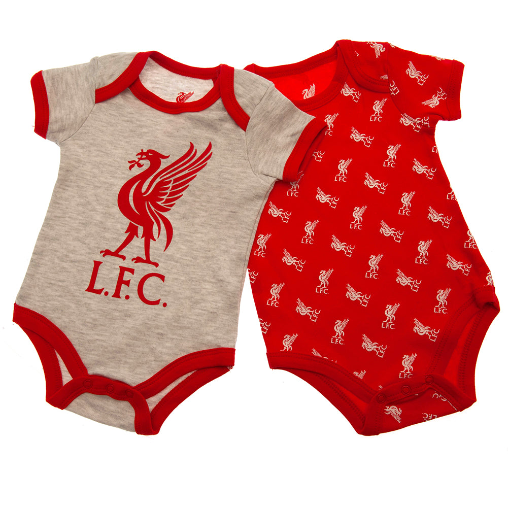 View Liverpool FC 2 Pack Bodysuit 69 Mths RC information