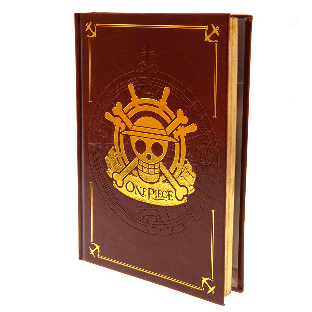 View One Piece Premium Notebook Gold Skull information