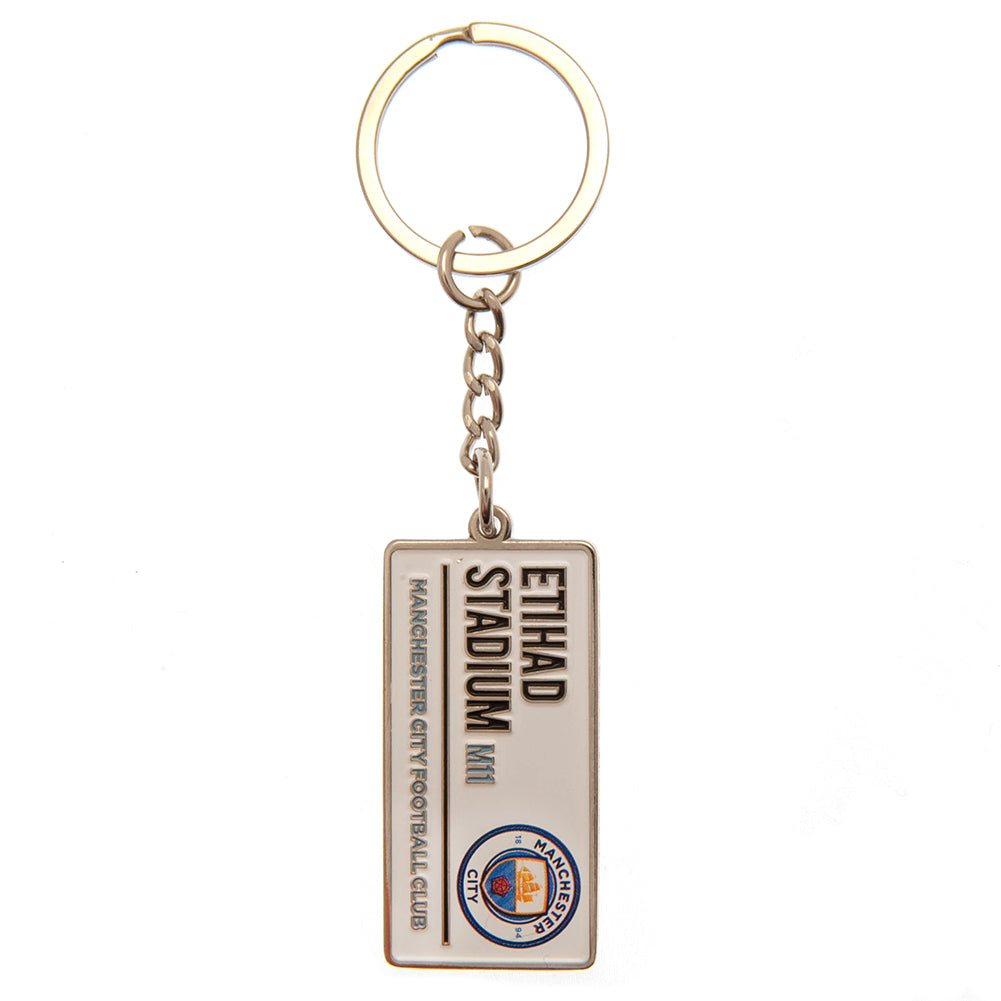 View Manchester City FC Embossed Street Sign Keyring information