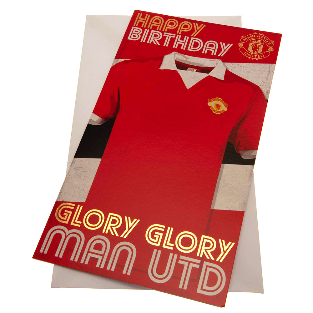 View Manchester United FC Birthday Card Retro information