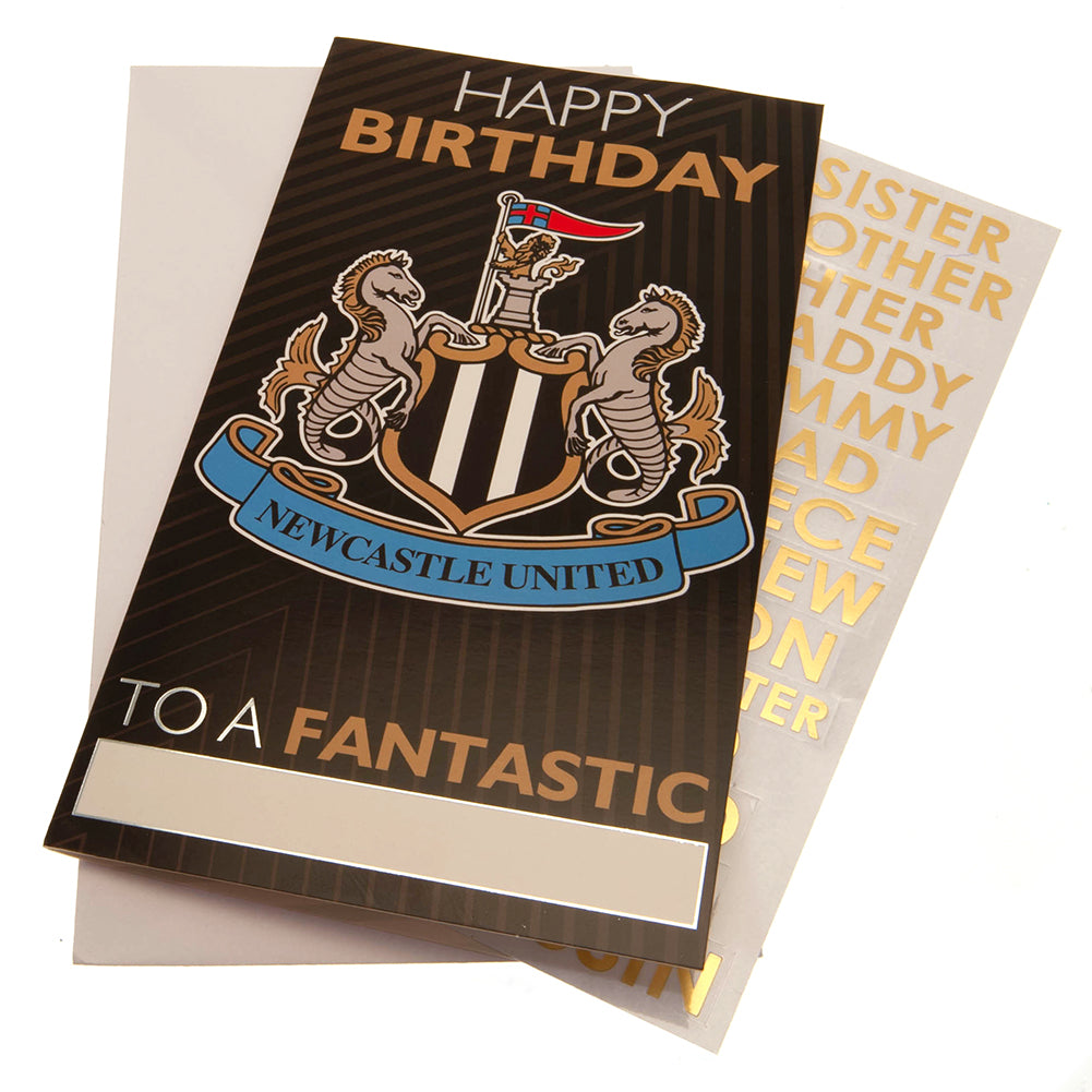 View Newcastle United FC Birthday Card Personalised information