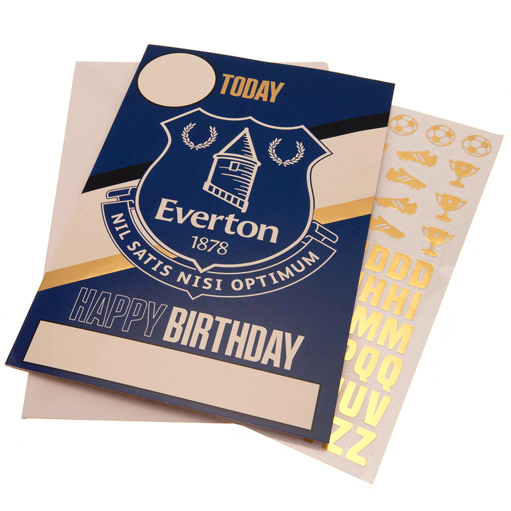 View Everton FC Birthday Card With Stickers information