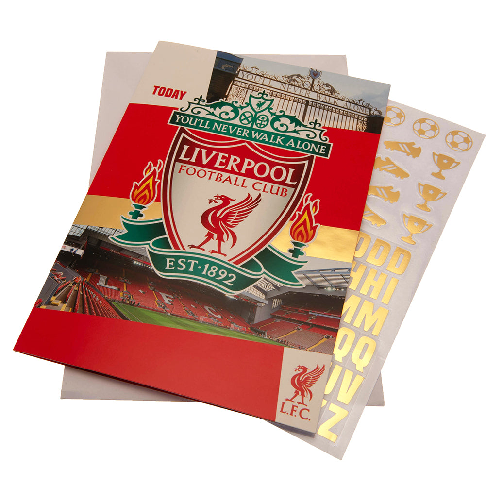 View Liverpool FC Birthday Card With Stickers information