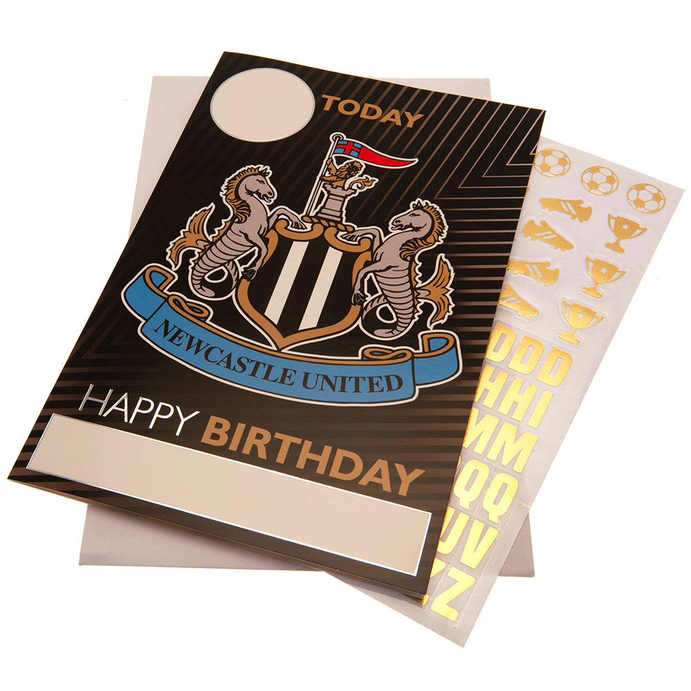 View Newcastle United FC Birthday Card With Stickers information