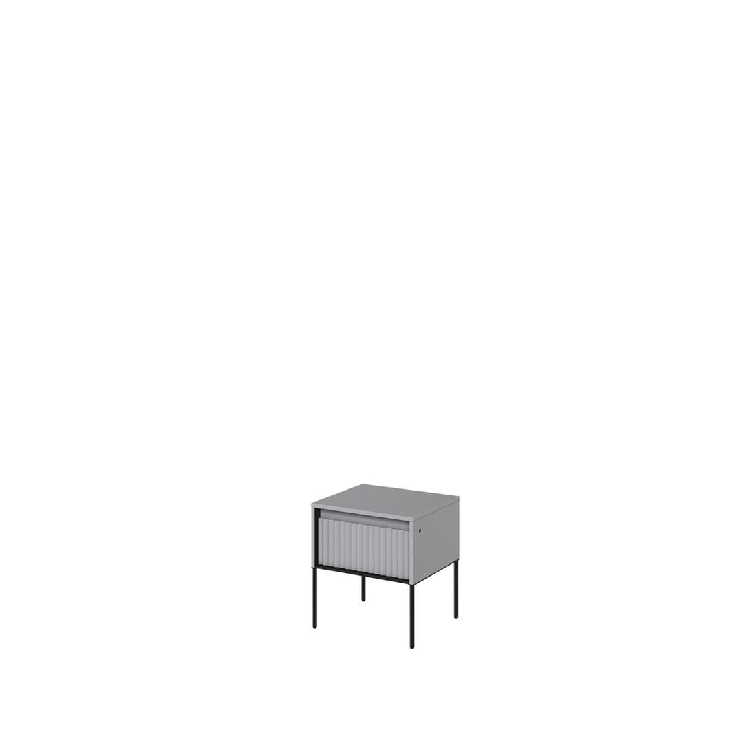 View Trend TR10 Bedside Cabinet 46cm Grey Matt 46cm information