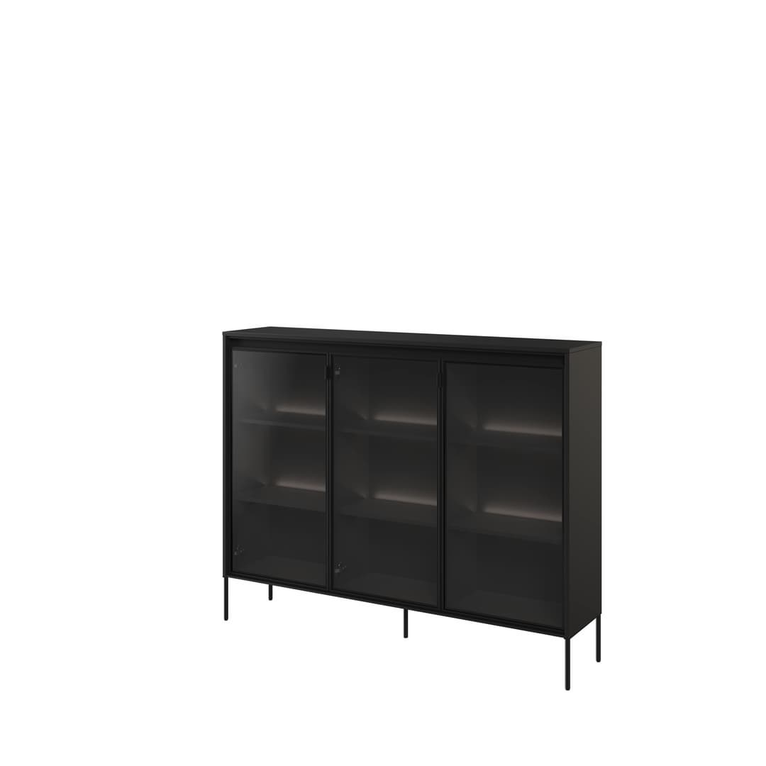 View Trend TR08 Display Cabinet 150cm Black Matt 150cm information